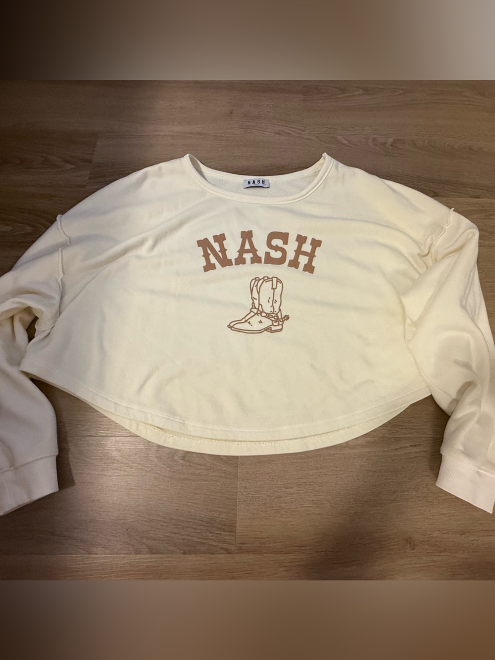 NASH Oversized Cropped Crewneck